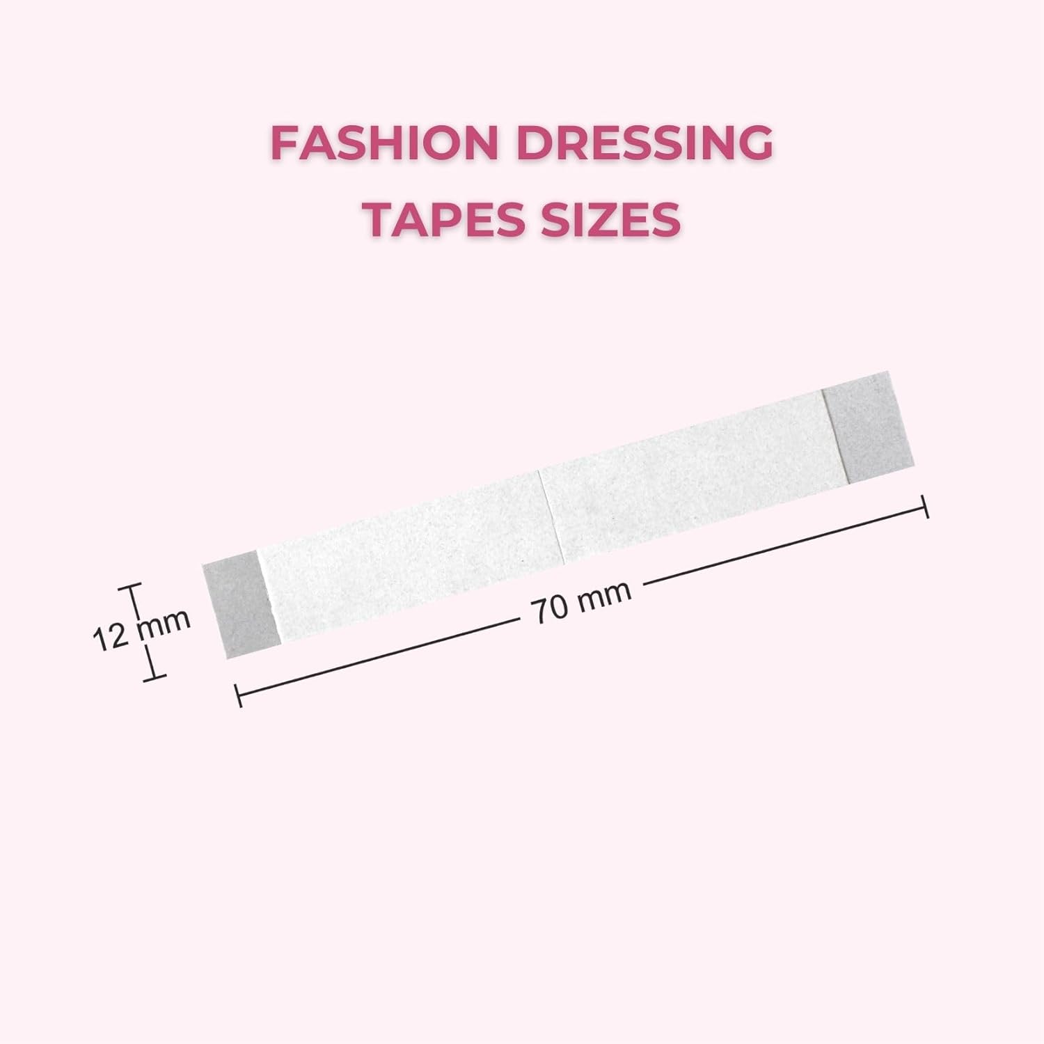 SlickFix Fashion Dressing Tape Trial Pack (Pack of 18) Invisible Double-sided Body Tape (Fabric and Skin Friendly) Strong Adhesive for all day use | Transparent - Image 7